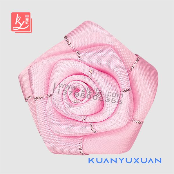 緞帶折成的玫瑰花(彩帶折玫瑰花)