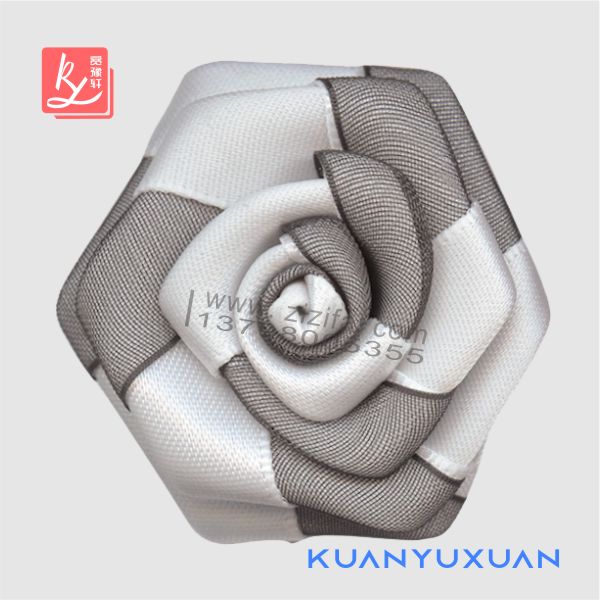 手工折絲帶玫瑰花(手工玫瑰花)