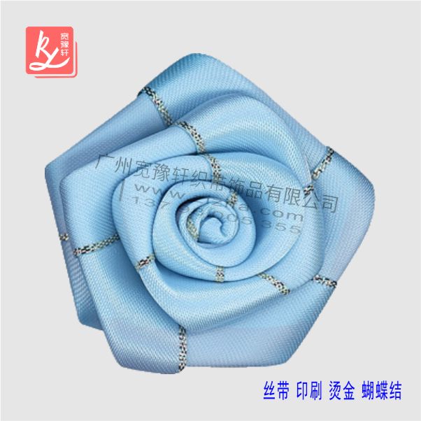 淺藍(lán)色銀線緞帶花